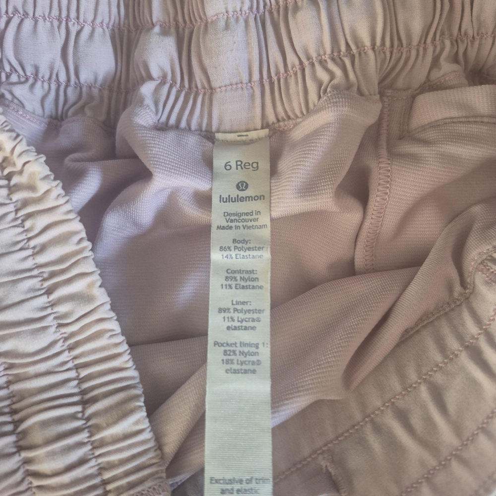 Lululemon Athletica Light Pink Athletic Shorts - Picture 3 of 3